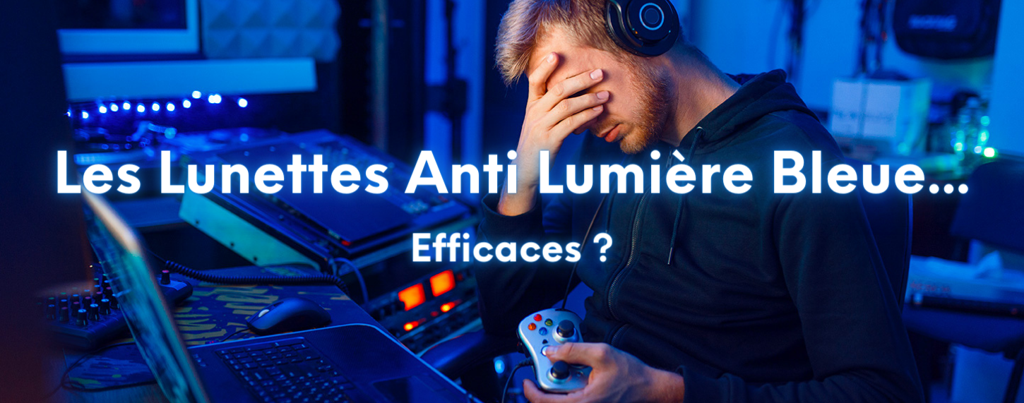 Lunette gamer lumiere discount bleu